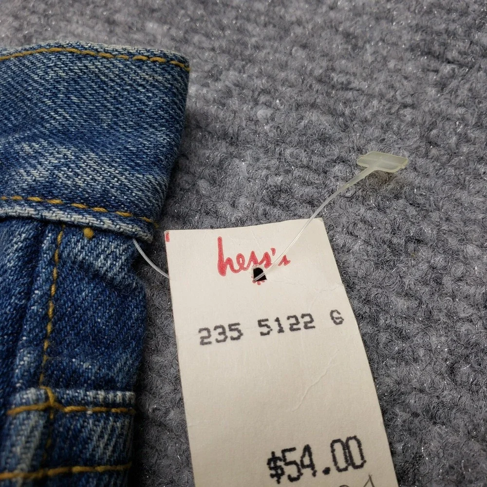 Vintage Calvin Klein Denim Jeans Womens 10 Blue Solid High Rise Union Made USA